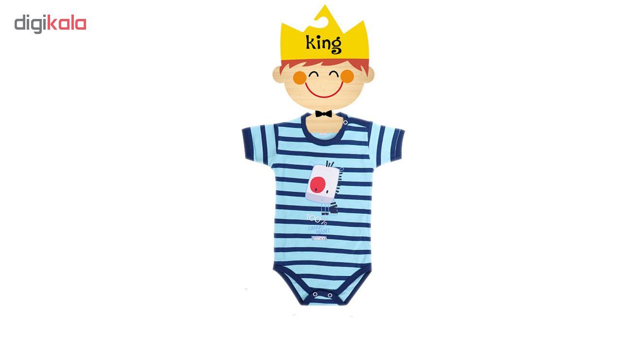چوب لباسی نوزادی جیک جیک طرح کینگ و پرنسس مجموعه 2 عددی -  - 3