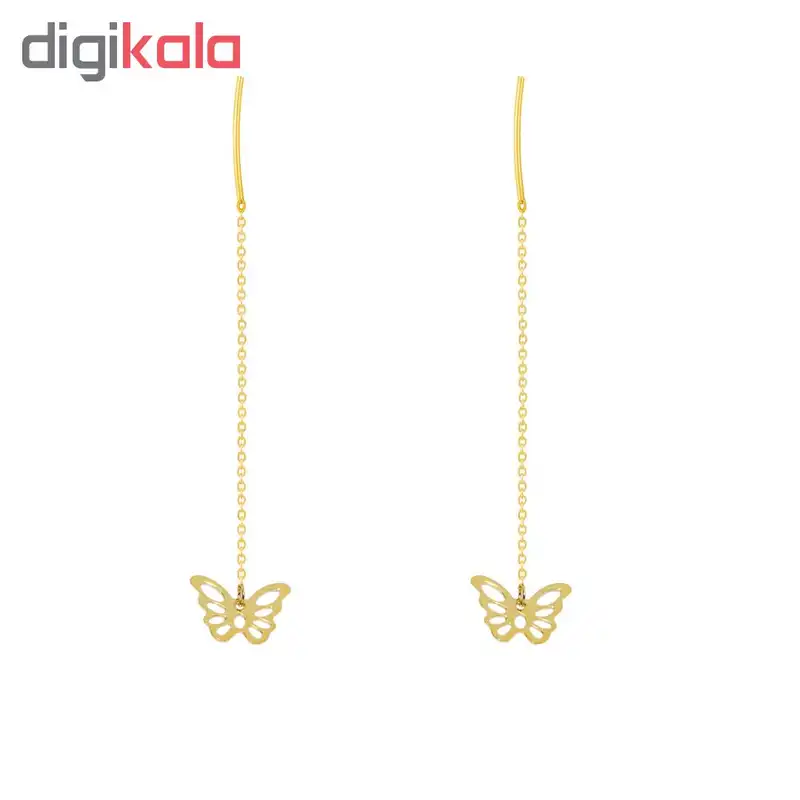 گوشواره زنانه طرح پروانه کد 068