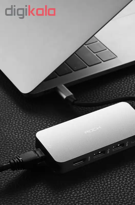 هاب 8 پورت USB-C راک مدل RCB0634