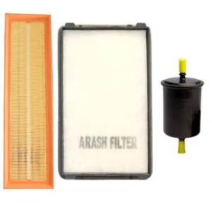 فیلتر کابین خودرو آرش مدل LF405 Plus مناسب برای پژو پارس به همراه فیلتر هوا و فیلتر سوخت