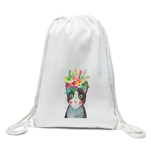 کوله پشتی  طرح گربه گلی مدل Y026