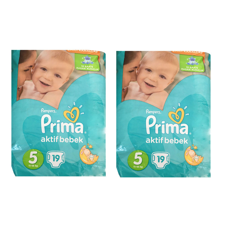 پوشک پریما مدل 125سایز 5 بسته 2 عددی