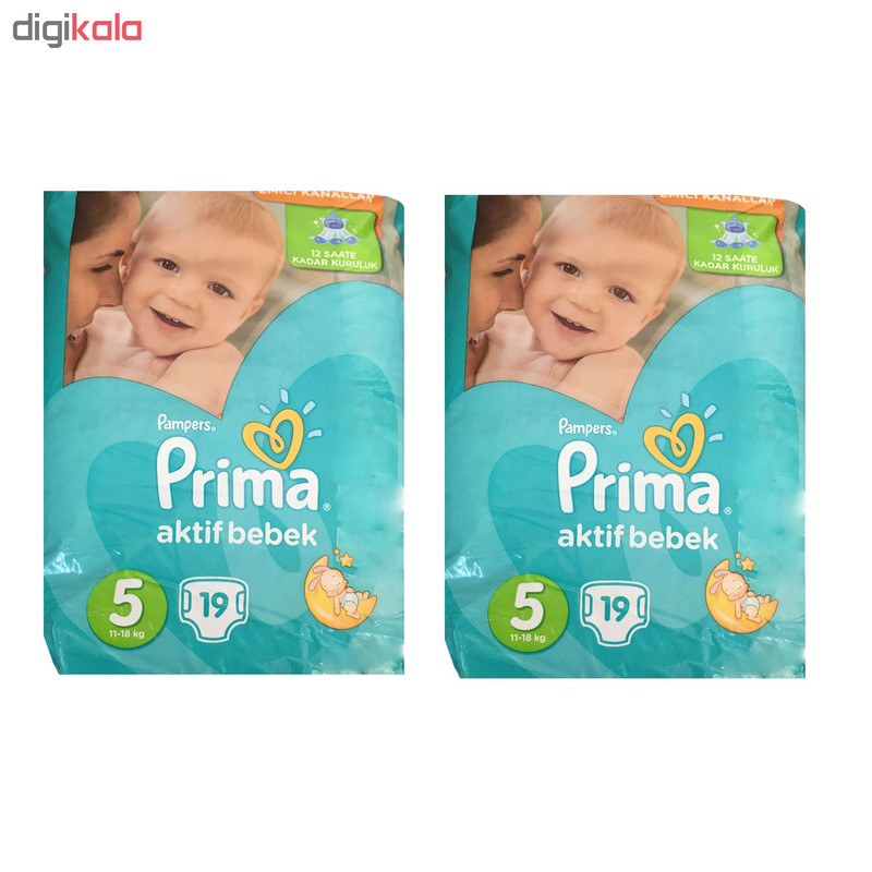 پوشک پریما مدل 125سایز 5 بسته 2 عددی