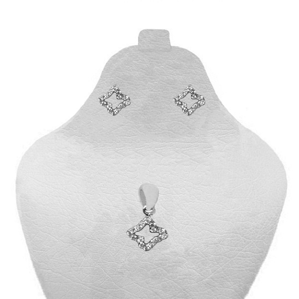 نیم ست نقره زنانه کد P234