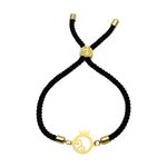 دستبند طلا 18 عیار زنانه مانچو طرح انار یلدا کد bfg181
