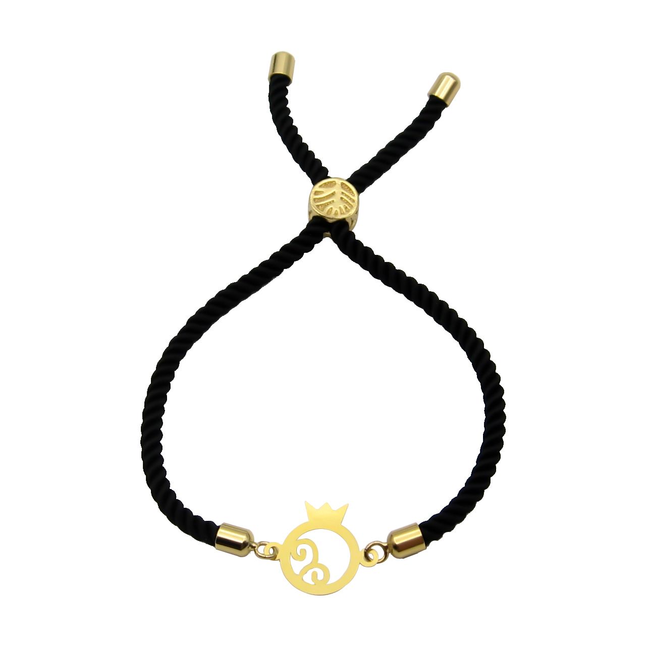 دستبند طلا 18 عیار زنانه مانچو طرح انار یلدا کد bfg181 -  - 1