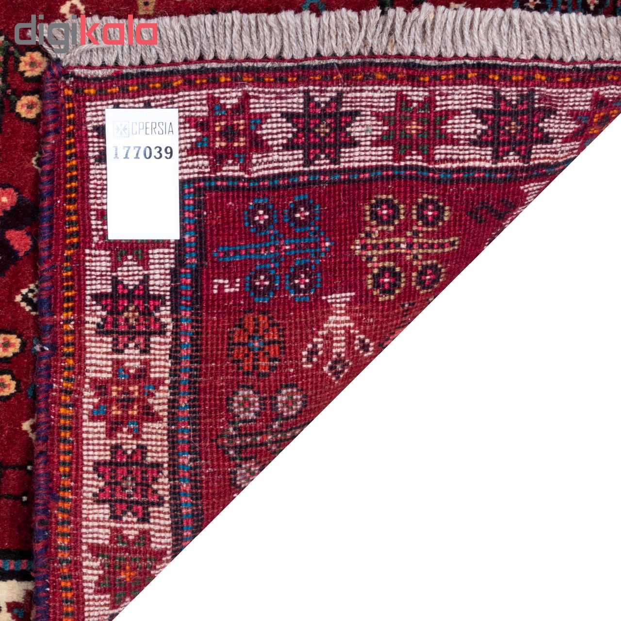 فرش دستباف قدیمی کناره طول یک و نیم متری سی پرشیا کد 177039