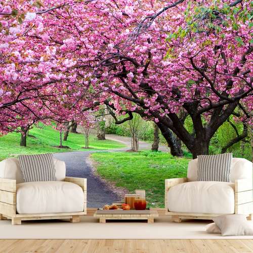 پوستر دیواری سه بعدی طرح باغ کد 01131