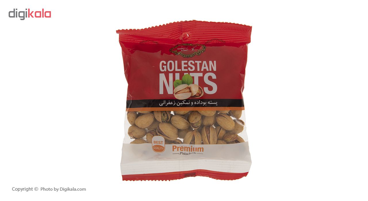 golestan roasted and salted saffrony pistachio, 75 grams
