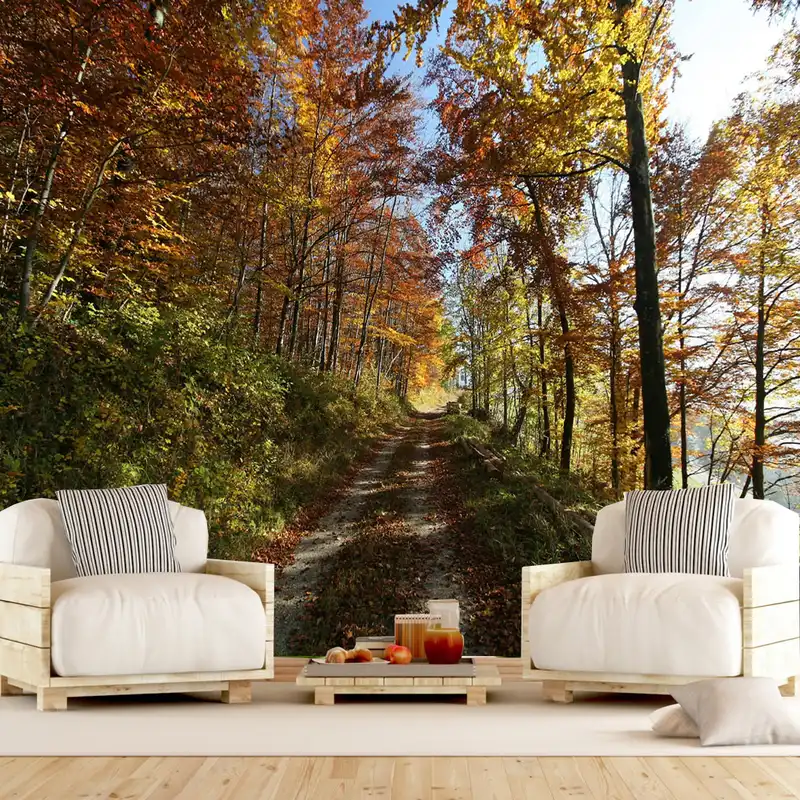 پوستر دیواری سه بعدی طرح جنگل کد 01140