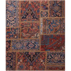 کلاژ فرش دستبافت یک و نیم متری فرش هریس کد 101542