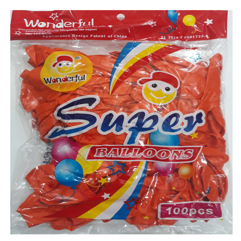 بادکنک واندرفول مدل :W076 بسته 100 عددی سایز 180×200