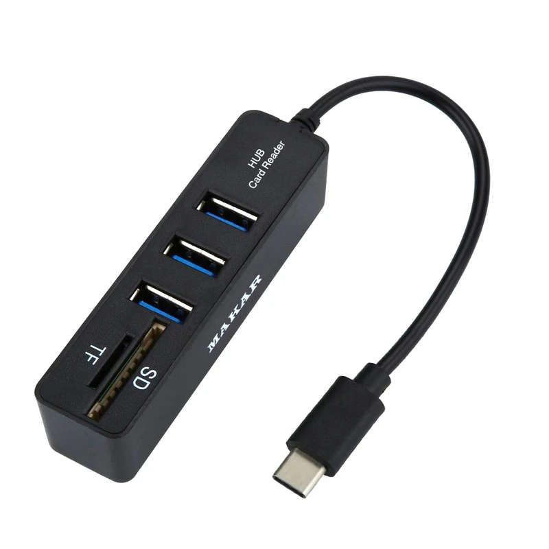 هاب 3 پورت USB-C ماکار مدل 2IN1CD3TPC