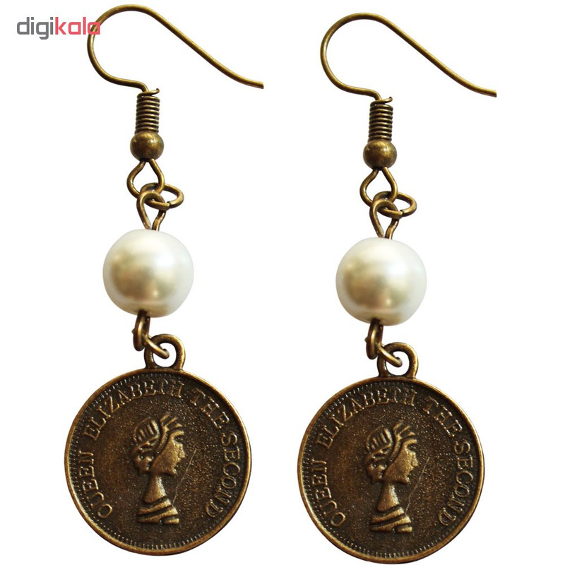 گوشواره زنانه طرح سکه کد 01