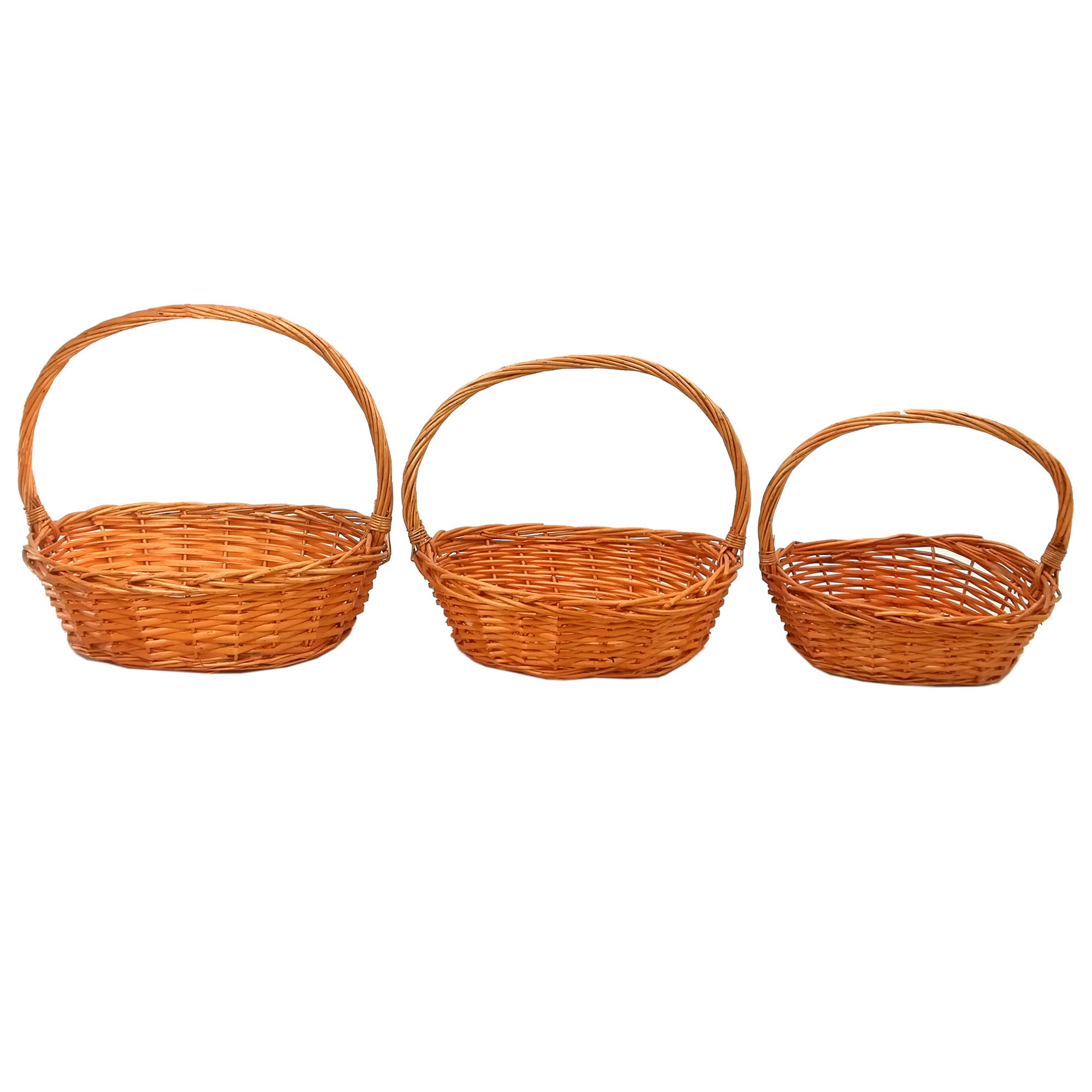 سبد حصیربافی کد N138 مجموعه 3 عددی