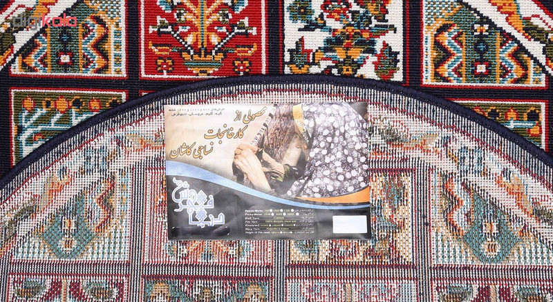 گلیم ماشینی دنیای فرش مدل خشتی سلطنتی کد 404