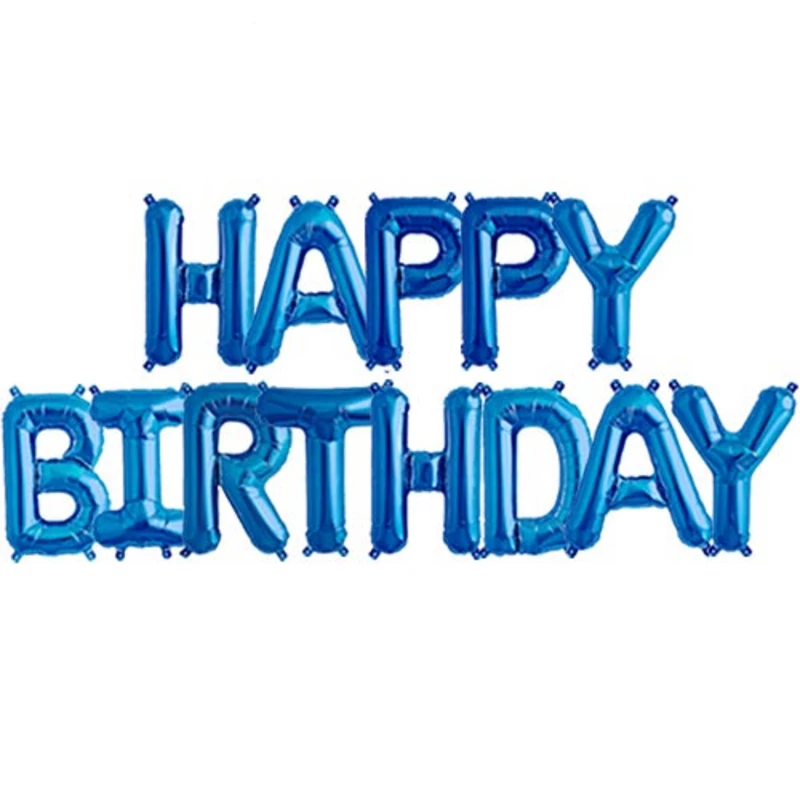 بادکنک فویلی هپی شو مدل Blue سایز 16 اینچ سایز 180×300