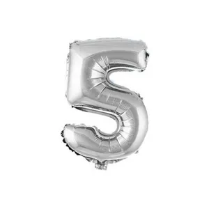 بادکنک فویلی مدل Five سایز 32 اینچ سایز 180×200