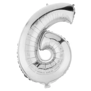 بادکنک فویلی مدل Six سایز 32 اینچ سایز 180×200