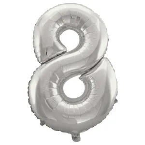 بادکنک فویلی مدل Eight سایز 32 اینچ سایز 180×200