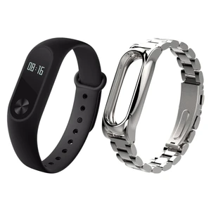 مچ بند هوشمند شیائومی مدل Mi Band 2 به همراه بند Stainless Steel سایز mm  158-205