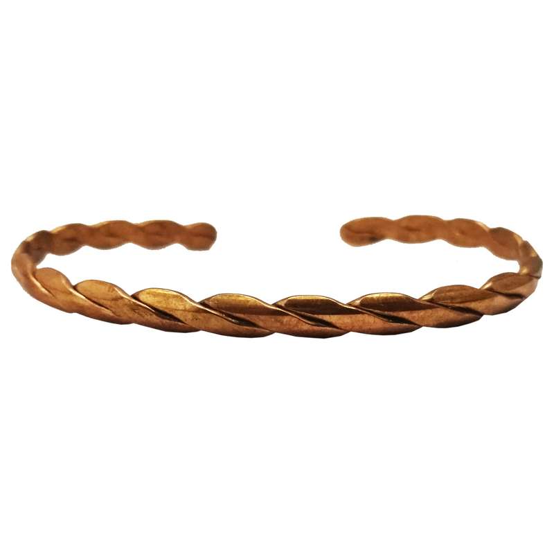 دستبند مسی طرح پیچ باریک سایز Free Size دستبند مسی طرح پیچ باریک سایز Free Size