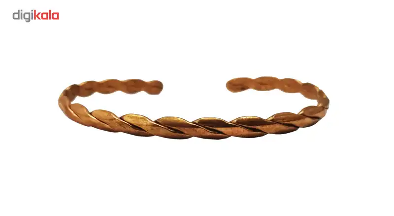دستبند مسی طرح پیچ باریک سایز Free Size