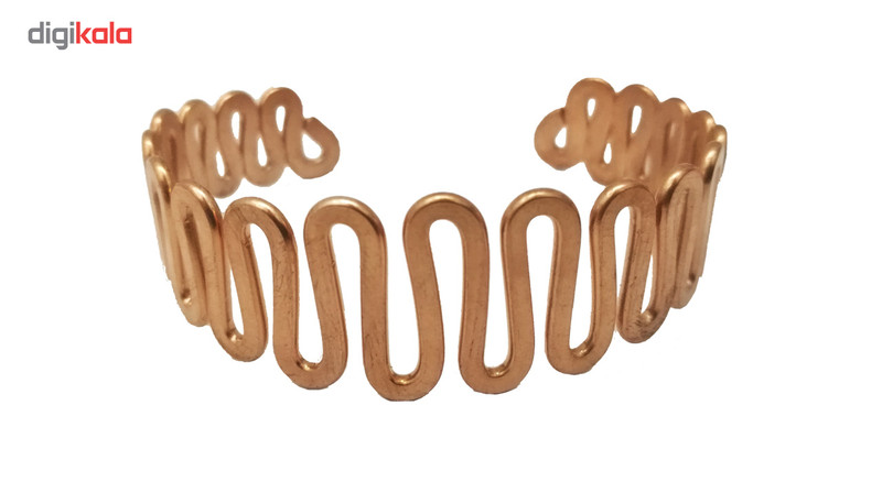 دستبند مسی طرح مارپیچ سایز 35 cm