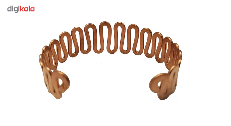 دستبند مسی طرح مارپیچ سایز 35 cm