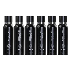 بادی پرفیوم مردانه دلوکس مدل WILD حجم ۱۲۰ میلی لیتر مجموعه 6 عددی