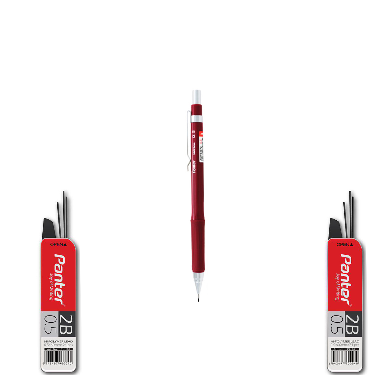 مداد نوکی پنتر مدل M&G به همراه نوک مداد نوکی مجموعه ی 3 عددی سایز 0.7