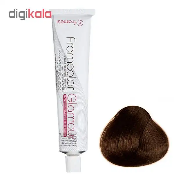 رنگ مو فرامسی مدل glamour شماره 7.46 حجم 100 میلی لیتر رنگ بلوند کهربایی متوسط