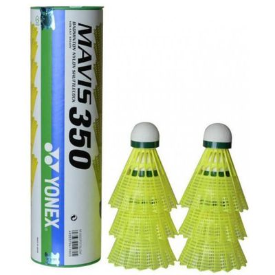 توپ بدمینتون یونکس مدل Mavis 350 بسته 6 عددی سایز 6