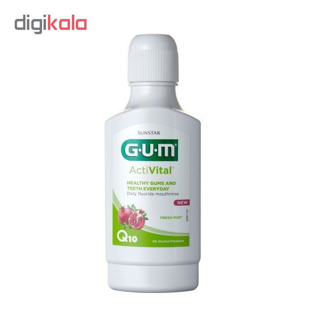 دهان شویه جی یو ام مدل انار حجم 300 میلی لیتر