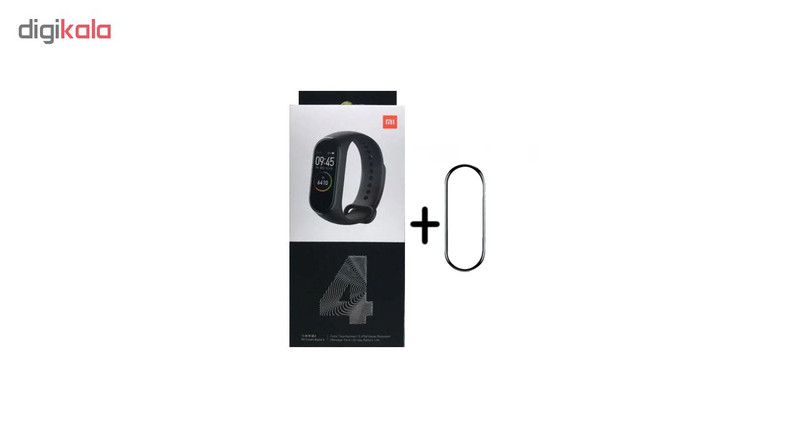 مچ بند هوشمند شیائومی مدل Mi Band 4 Global version به همراه محافظ صفحه نمایش