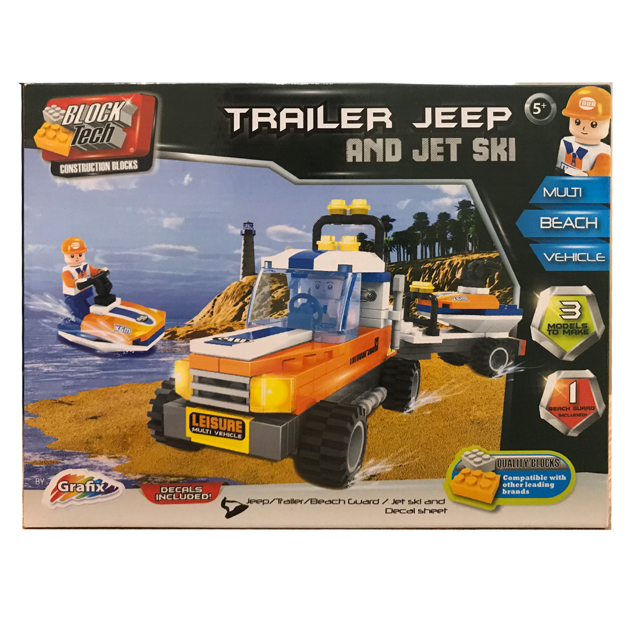 ساختنی گرافیکس مدل Trailer Jeep And Jet Ski