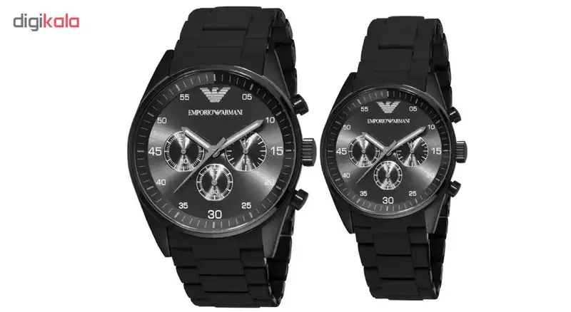 ست ساعت مچی عقربه ای زنانه و مردانه کد A-0002