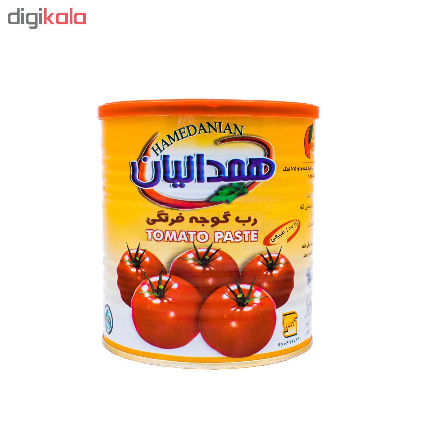 کنسرو رب گوجه فرنگی همدانیان مقدار 800 گرم