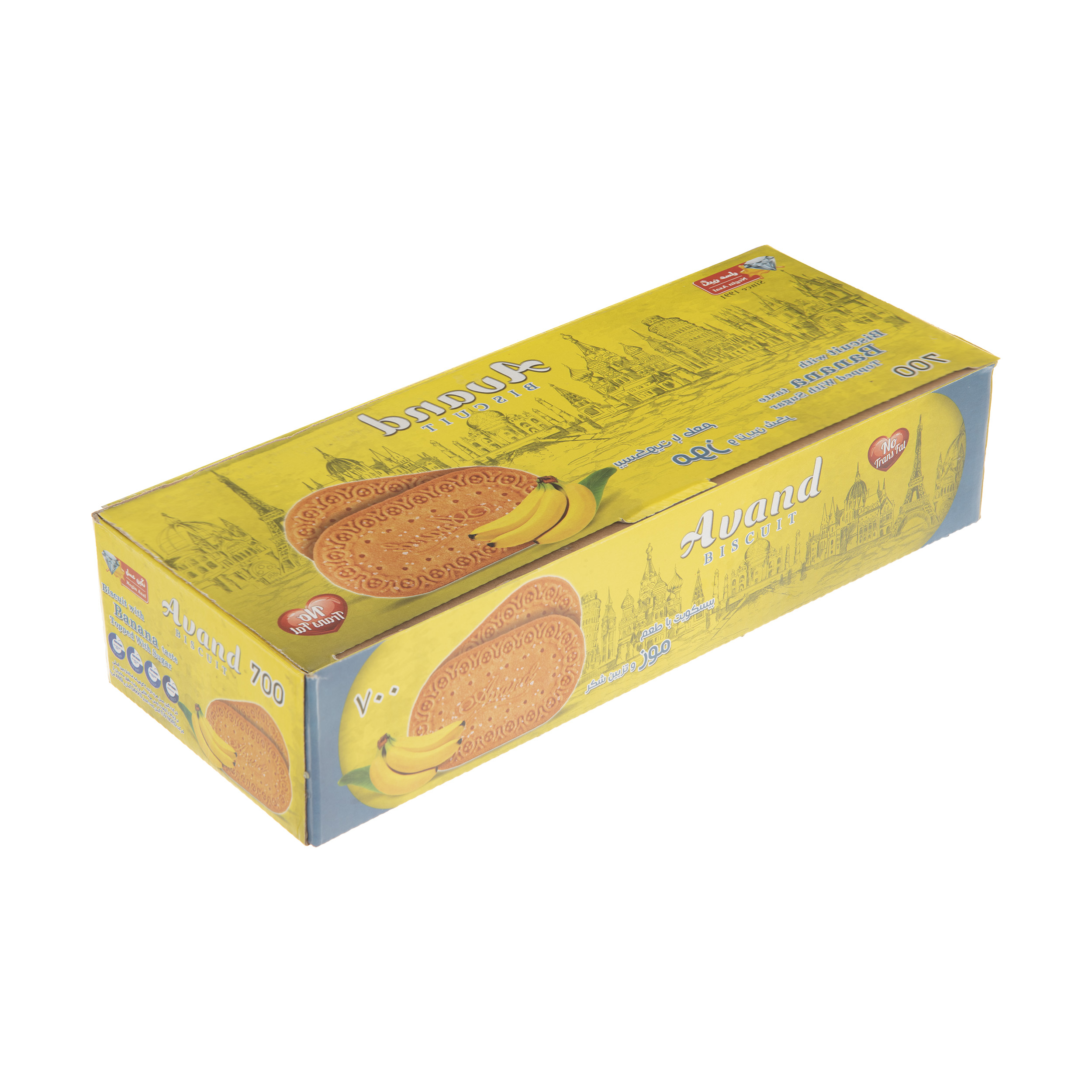 بیسکویت آوند با طعم موز مقدار 700 گرم