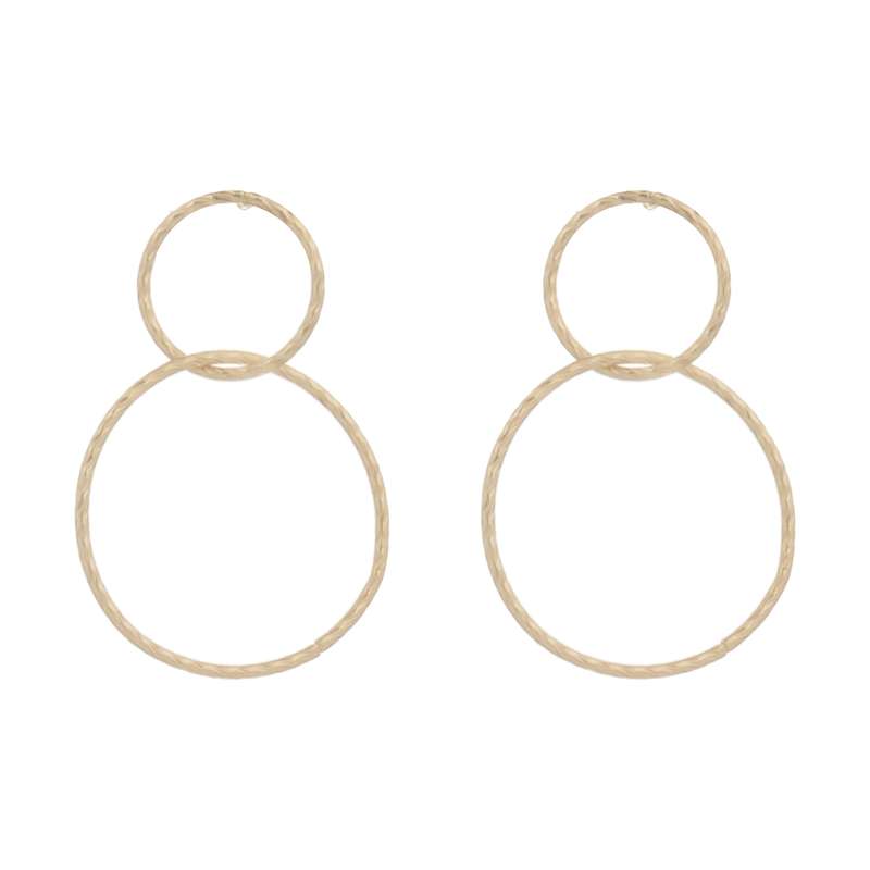 گوشواره طلا 18 عیار دخترانه گیرا گالری کد 1009