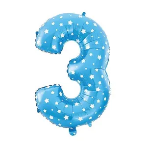 بادکنک فویلی مدل Three سایز 150