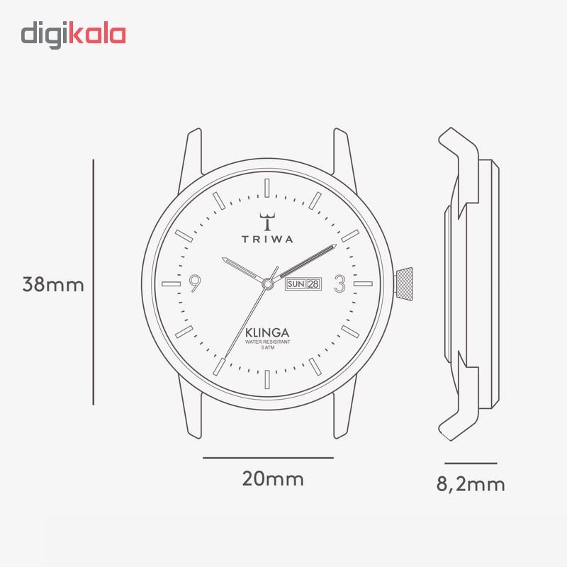 ساعت مچی عقربه ای تریوا مدل Ivory Klinga -  - 5