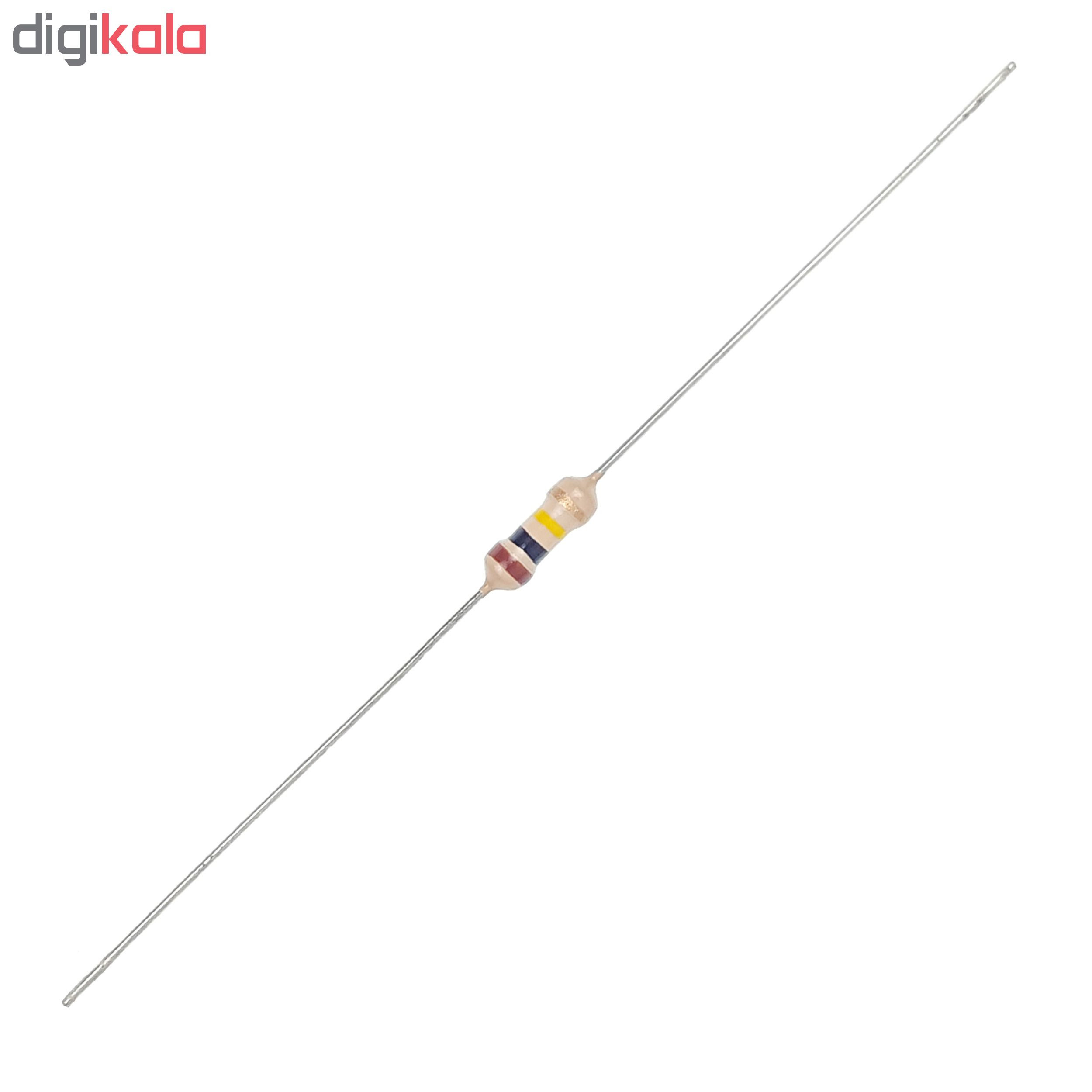 مقاومت 100 کیلو اهم کد 100K بسته 50 عددی مقاومت 100 کیلو اهم کد 100K بسته 50 عددی