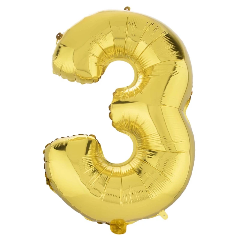 بادکنک فویلی مدل Three سایز 150