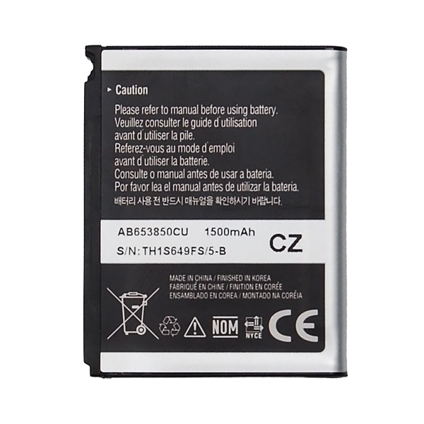 باتری موبایل مدل AB653850CU ظرفیت 1500میلی آمپر ساعت مناسب برای گوشی موبایل سامسونگ  i900 Omnia
