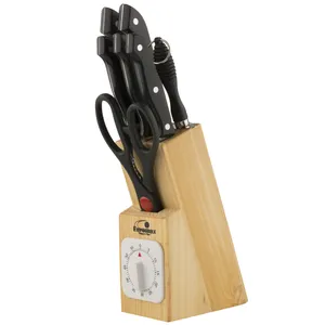 سرویس چاقو آشپزخانه 7 پارچه یورومکس مدل NB-C0117F