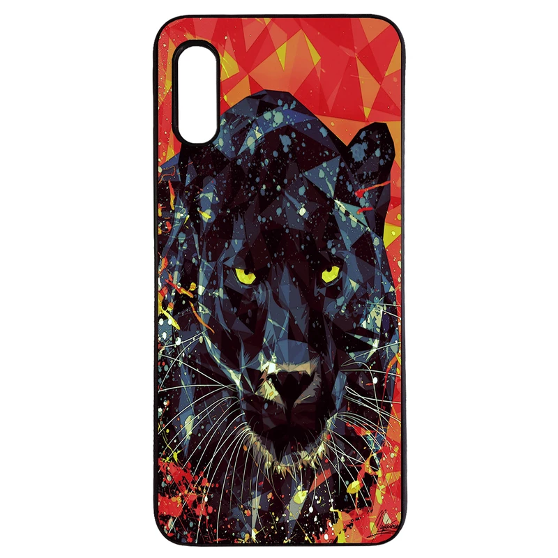 کاور طرح پلنگ سیاه کد 43213 مناسب برای گوشی موبایل سامسونگ galaxy a50