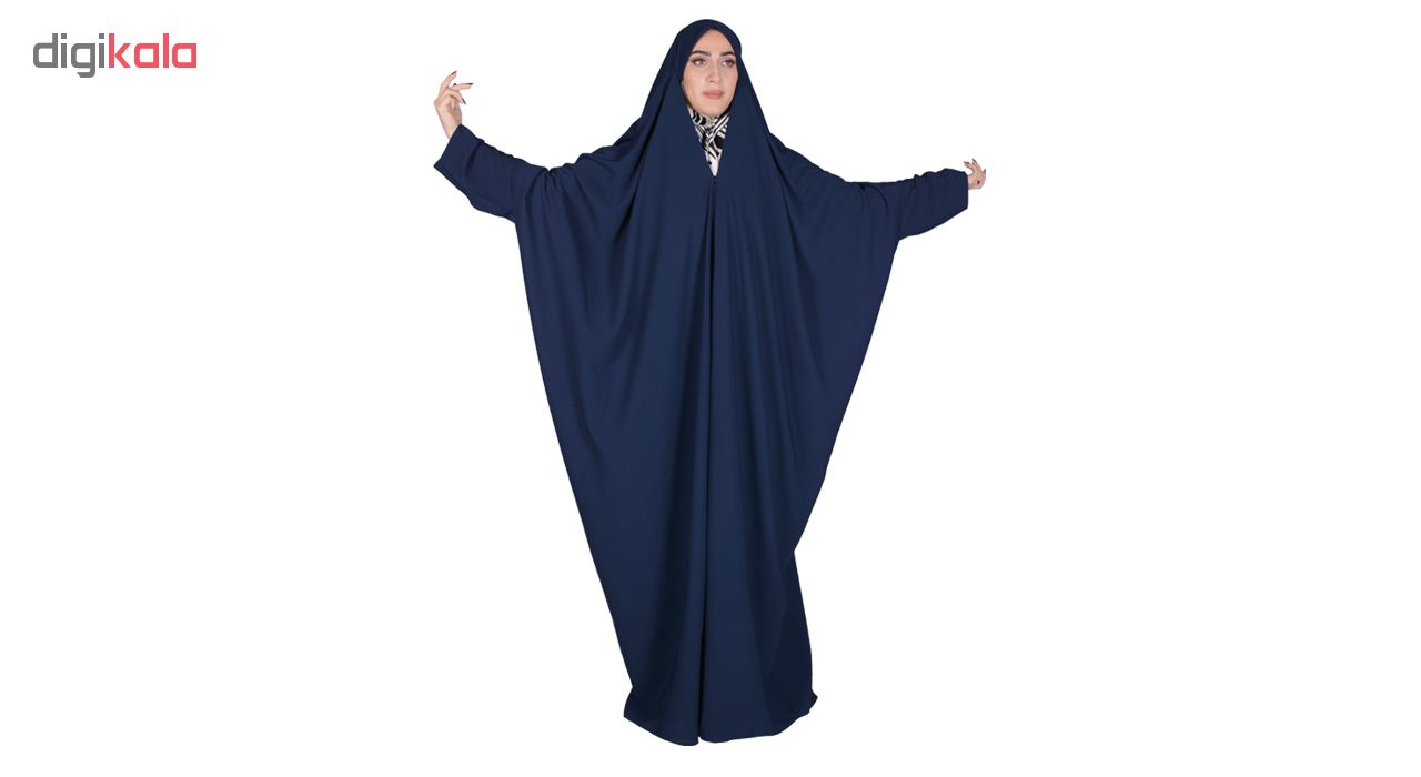 چادر لبنانی شهر حجاب کد 01 رنگ سورمه ای