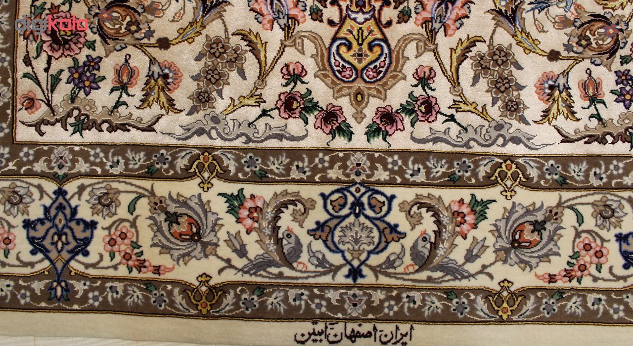 فرش دستبافت دو متری اصفهان آبتین کد 1105793