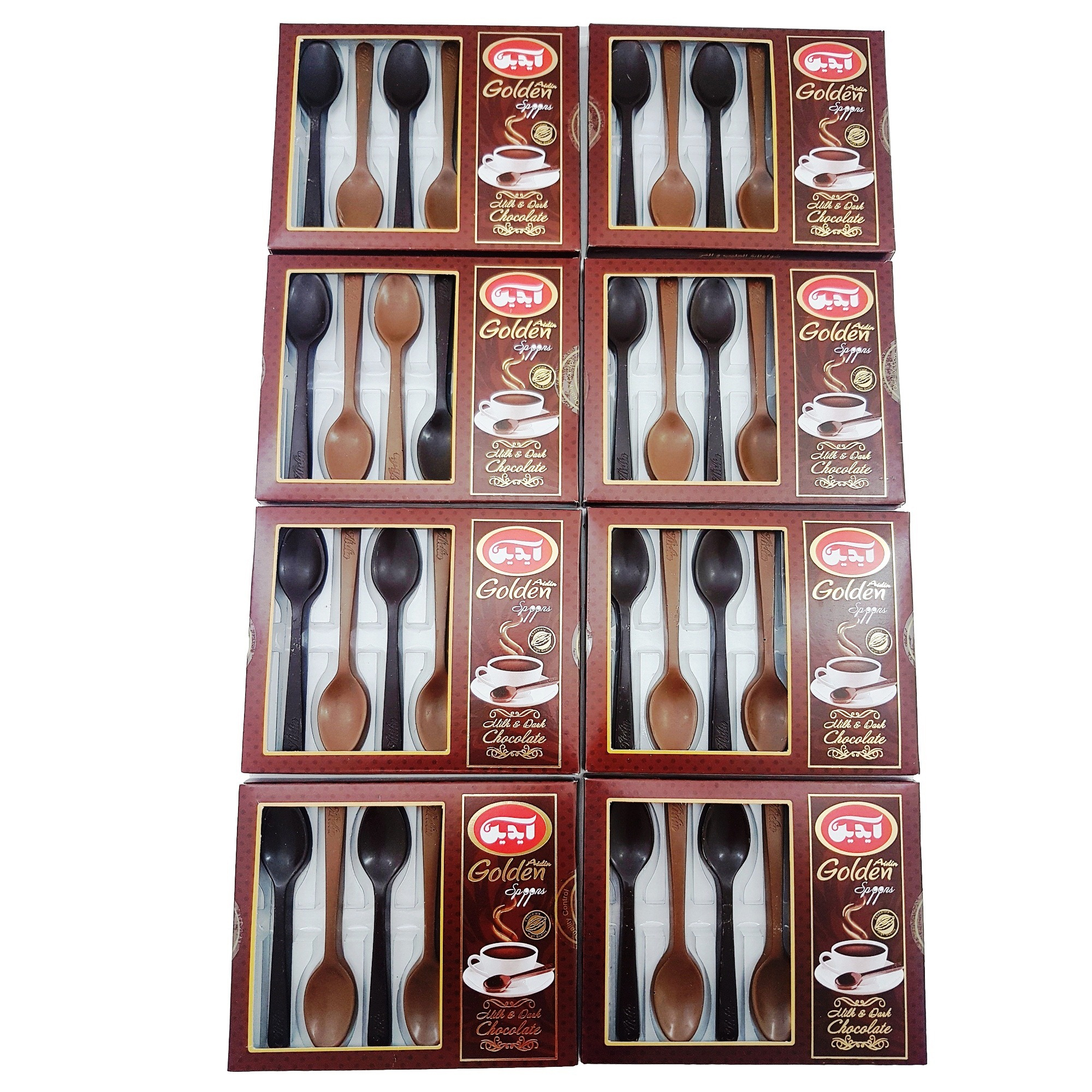 شکلات مخلوط قاشقی آیدین مقدار 54 گرم بسته 8 عددی